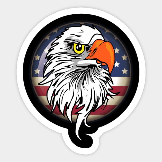 Eagle USA for Patriots of America American Patriotic Gift Sticker by PowderShot